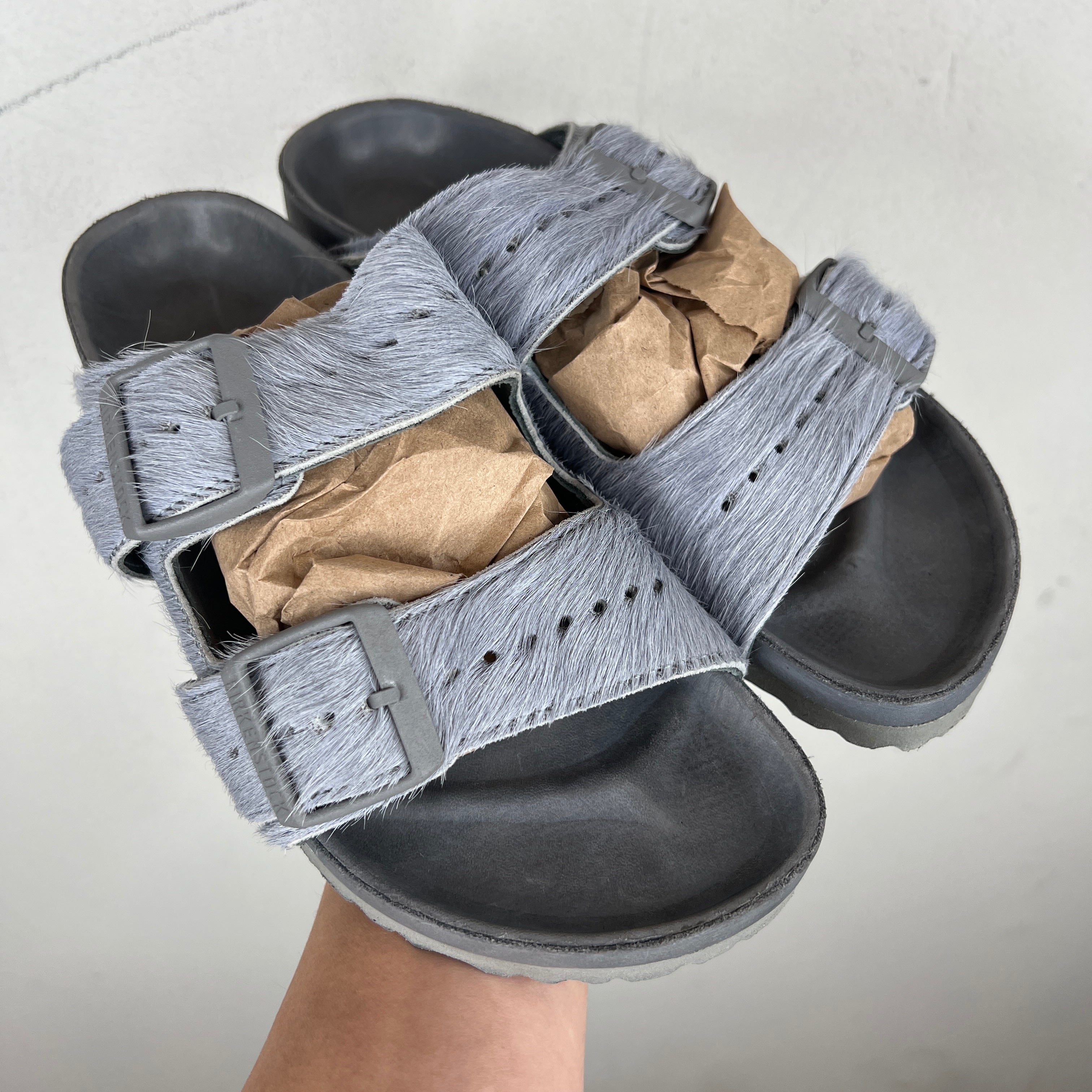 Rick Owens Birkenstock Fur Arizona Sandals – www.Lukes.store