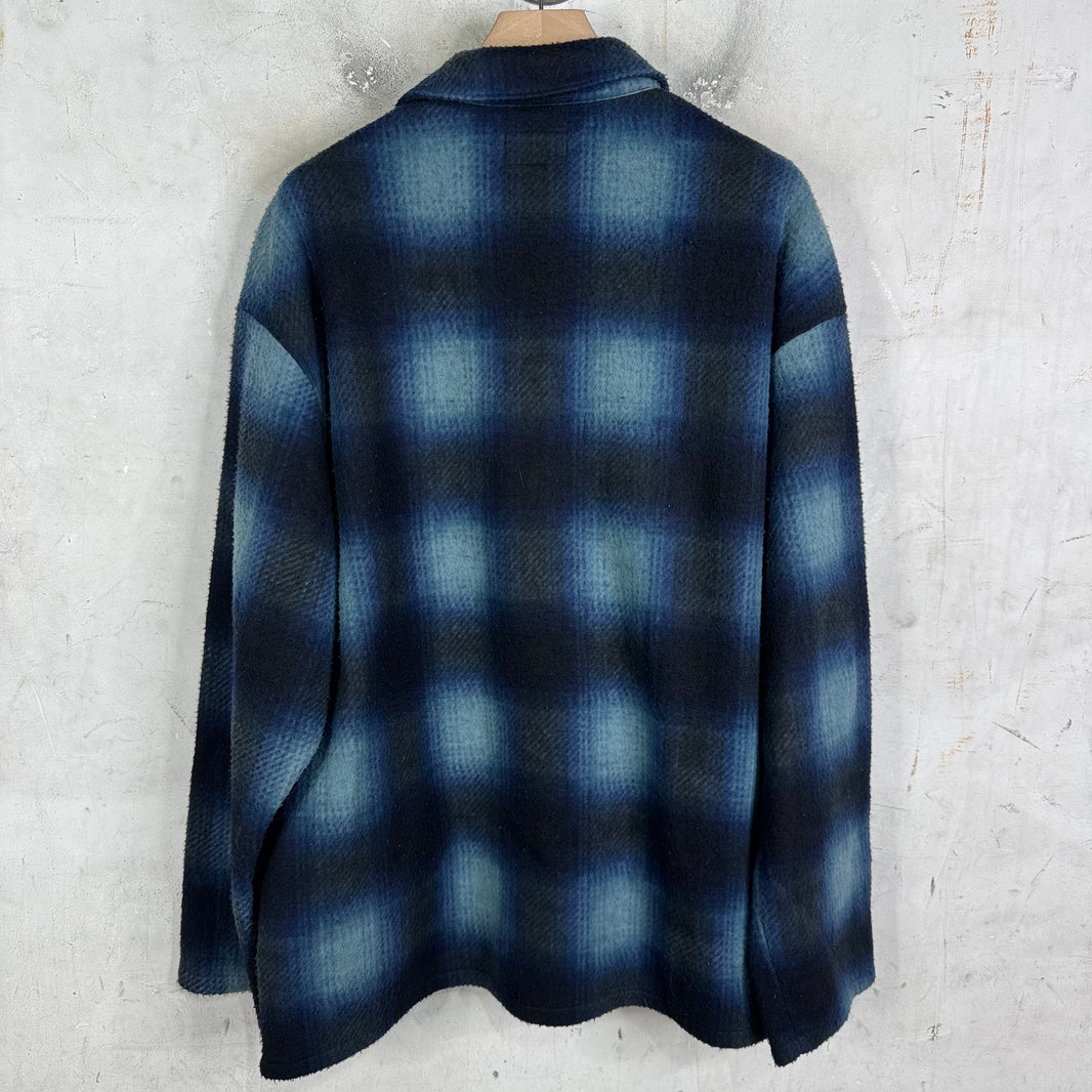 Supreme Navy Shadow Plaid Flannel