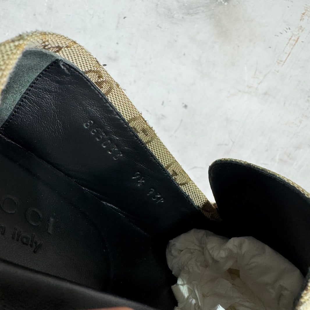 Gucci Canvas Monogram Ragazzo Mules