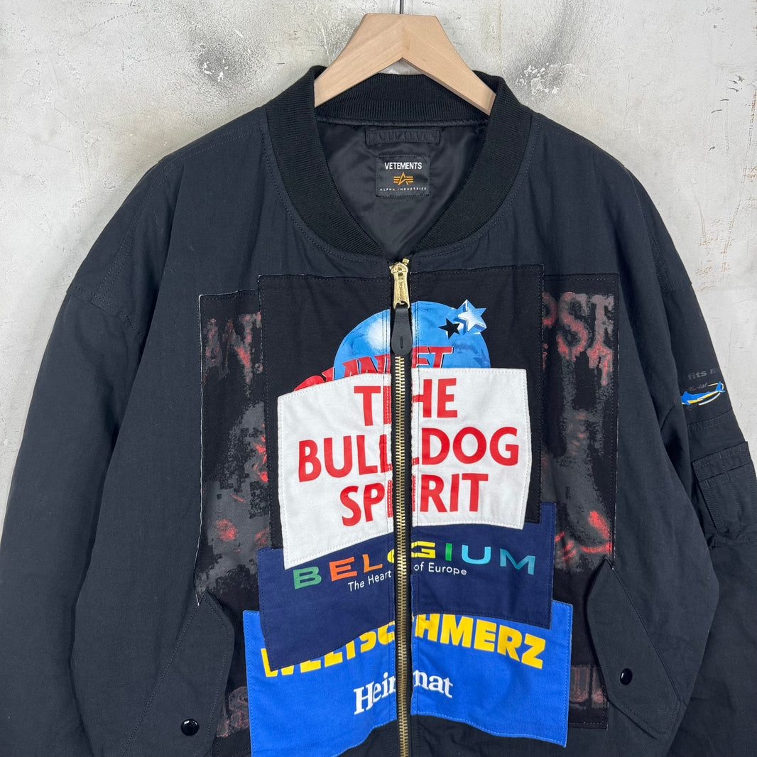 Vetements x Alpha Industries Bulldog Bomber Jacket