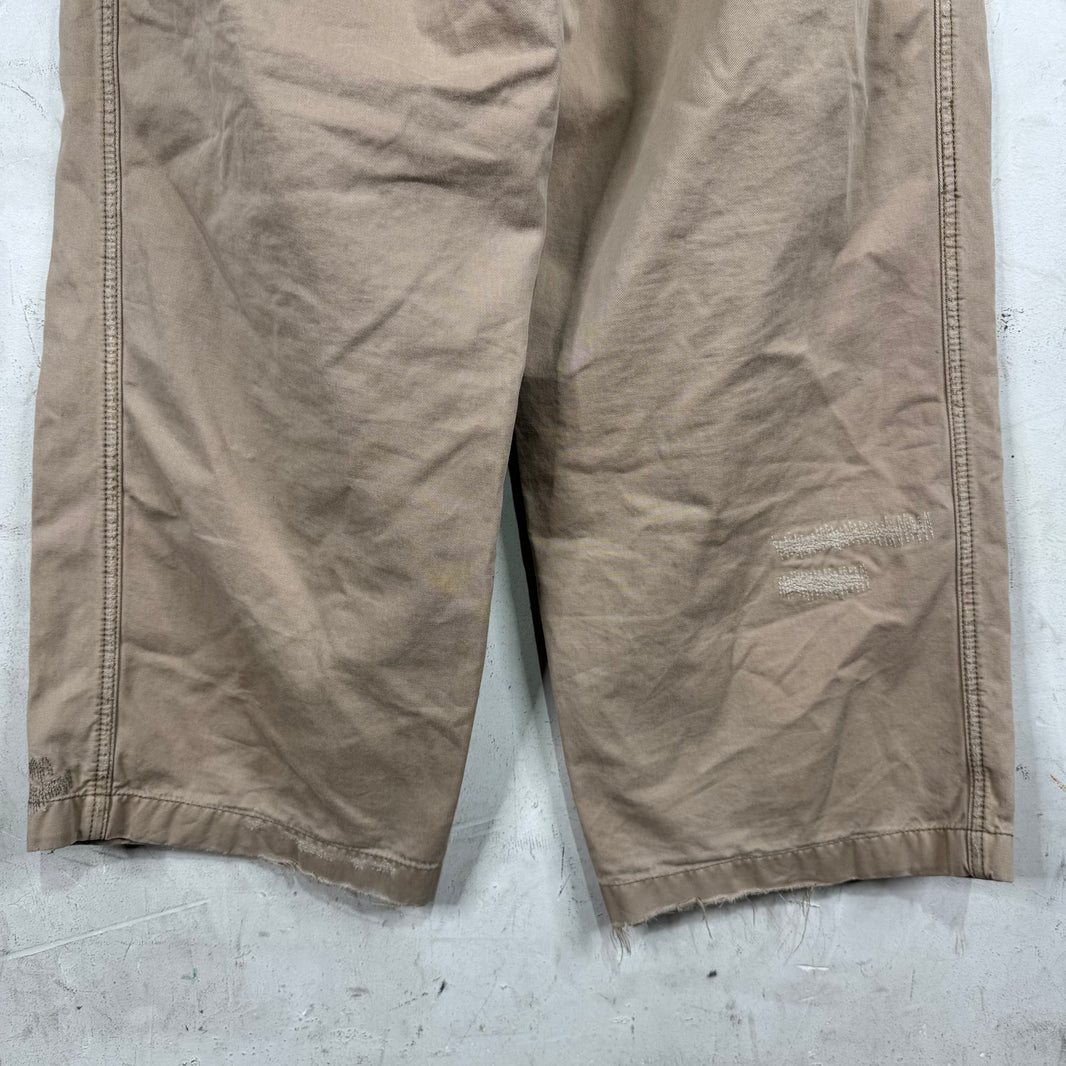 Acne Studios Repair Stitched Khaki Pants