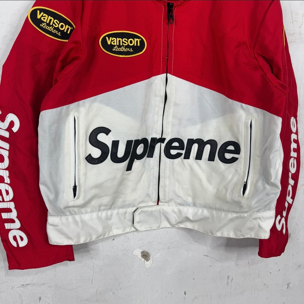 Supreme x Vanson Canvas Racing Jacket