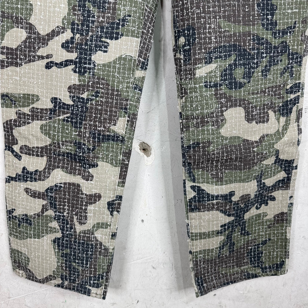 Stussy Camo Needle Punch Big Ol Jeans