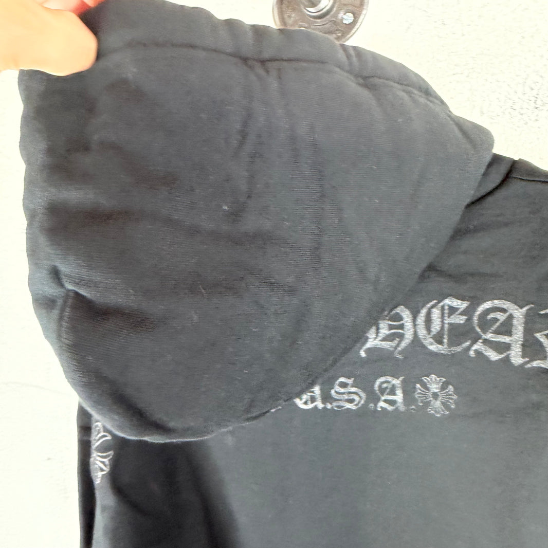 Chrome Hearts Black Tonal Horseshoe Hoodie