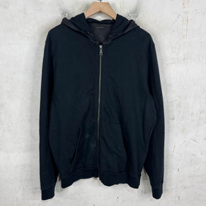 Prada Nylon Hooded Zip Hoodie