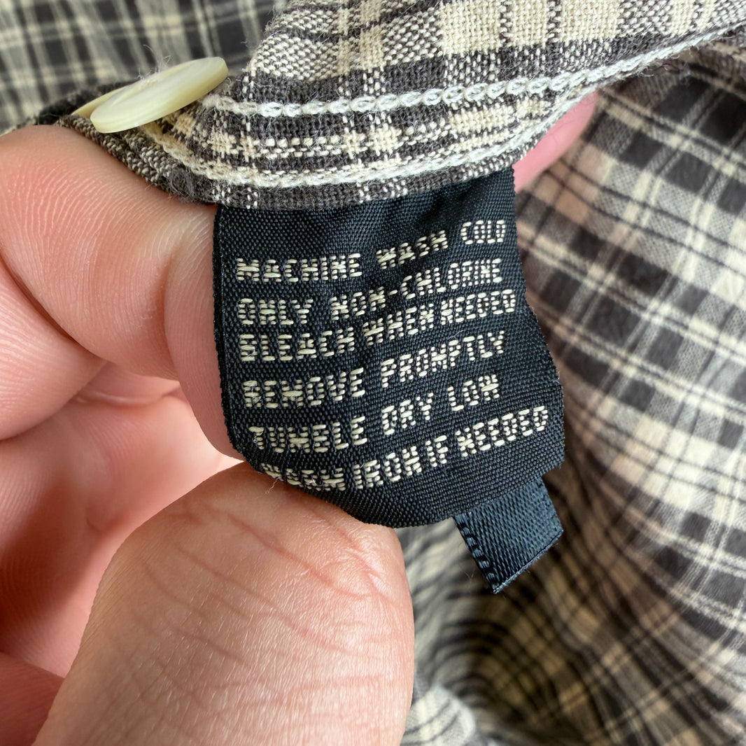 RRL Brown Plaid Button Up Shirt