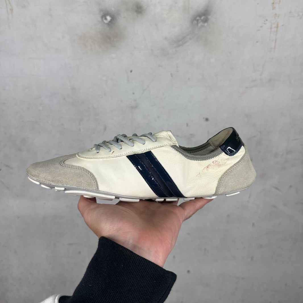 Prada Leather Low Profile Sneakers