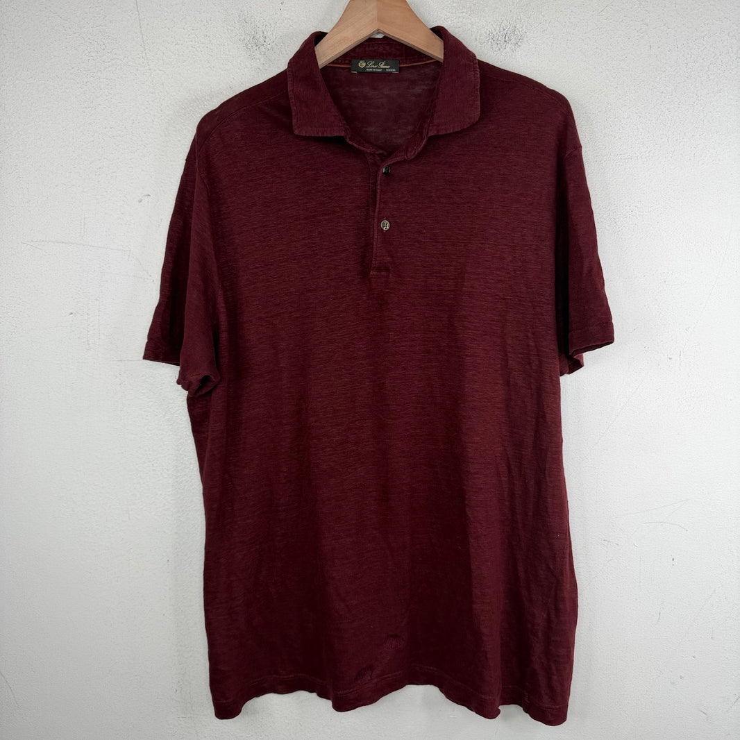 Loro Piana Red Polo Shirt