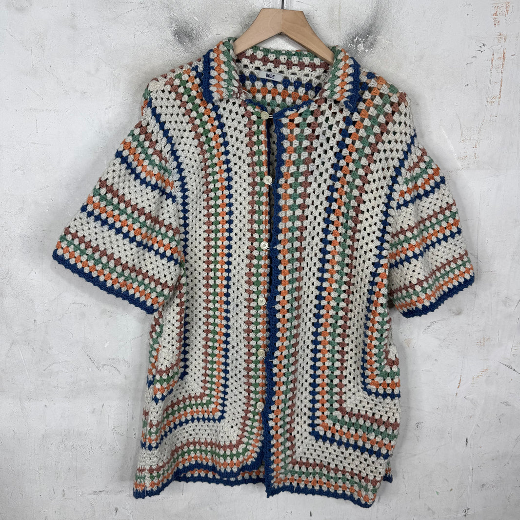 Bode Multicolor Crochet Shirt