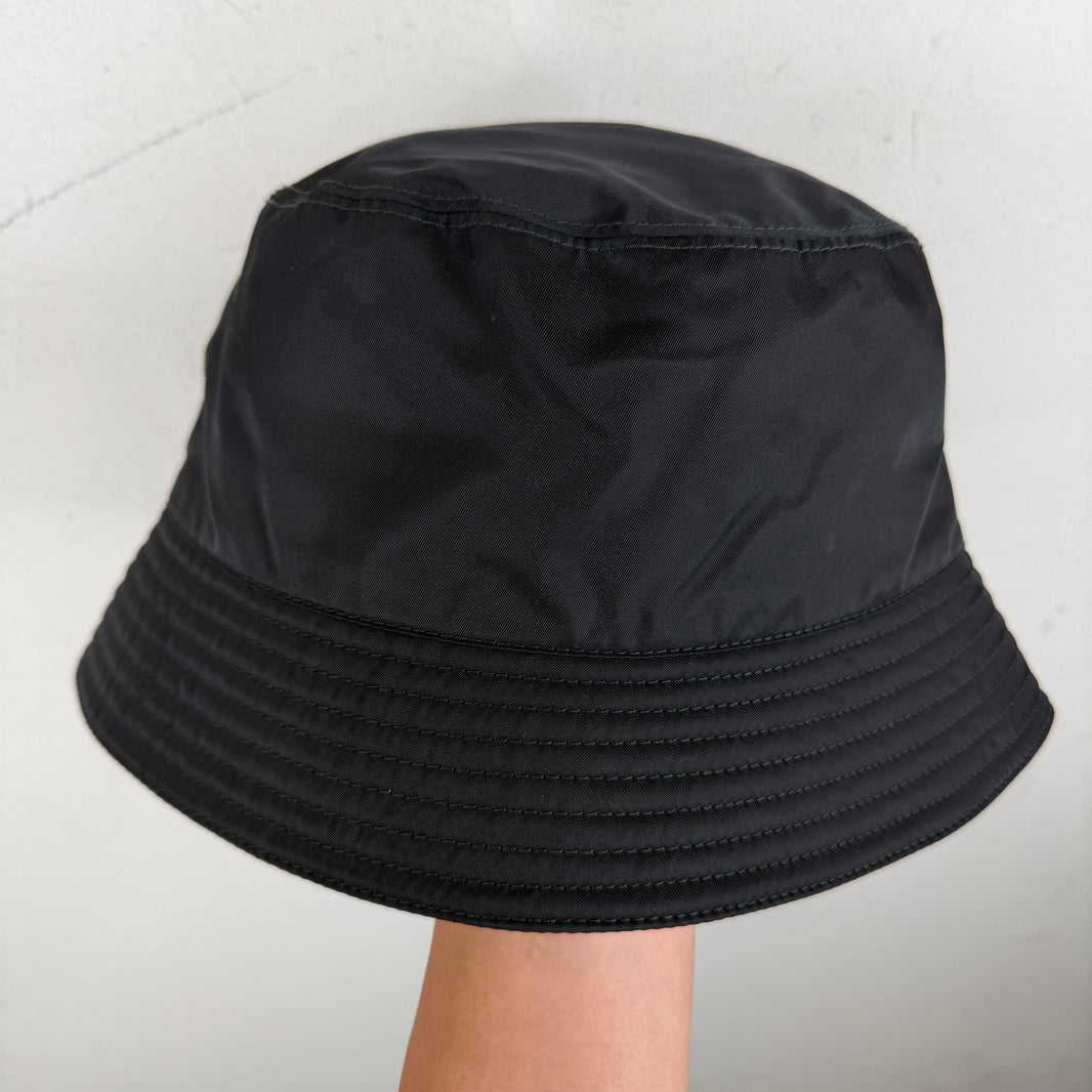 Prada Plaque Re-Nylon Bucket Hat