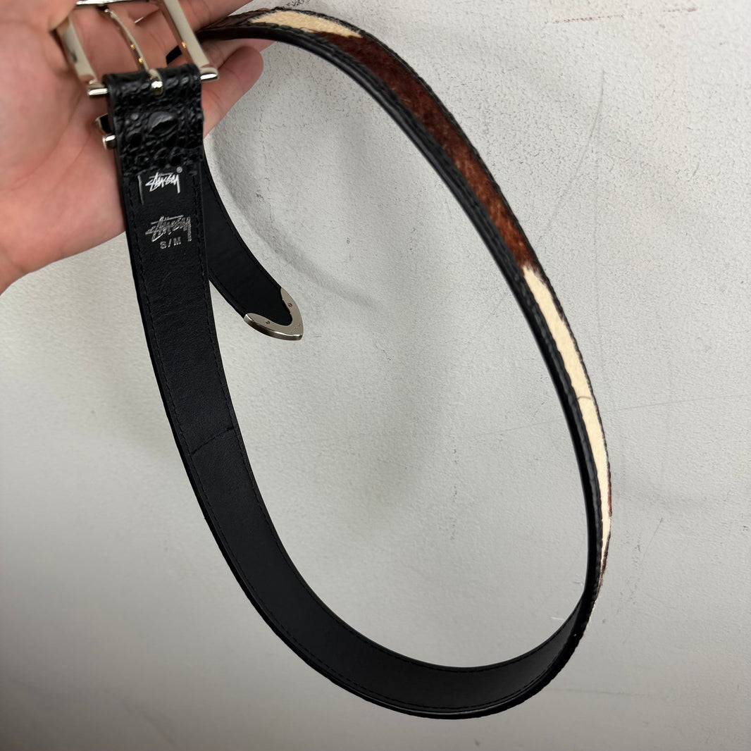 Stussy Cow Fur Leather Belt