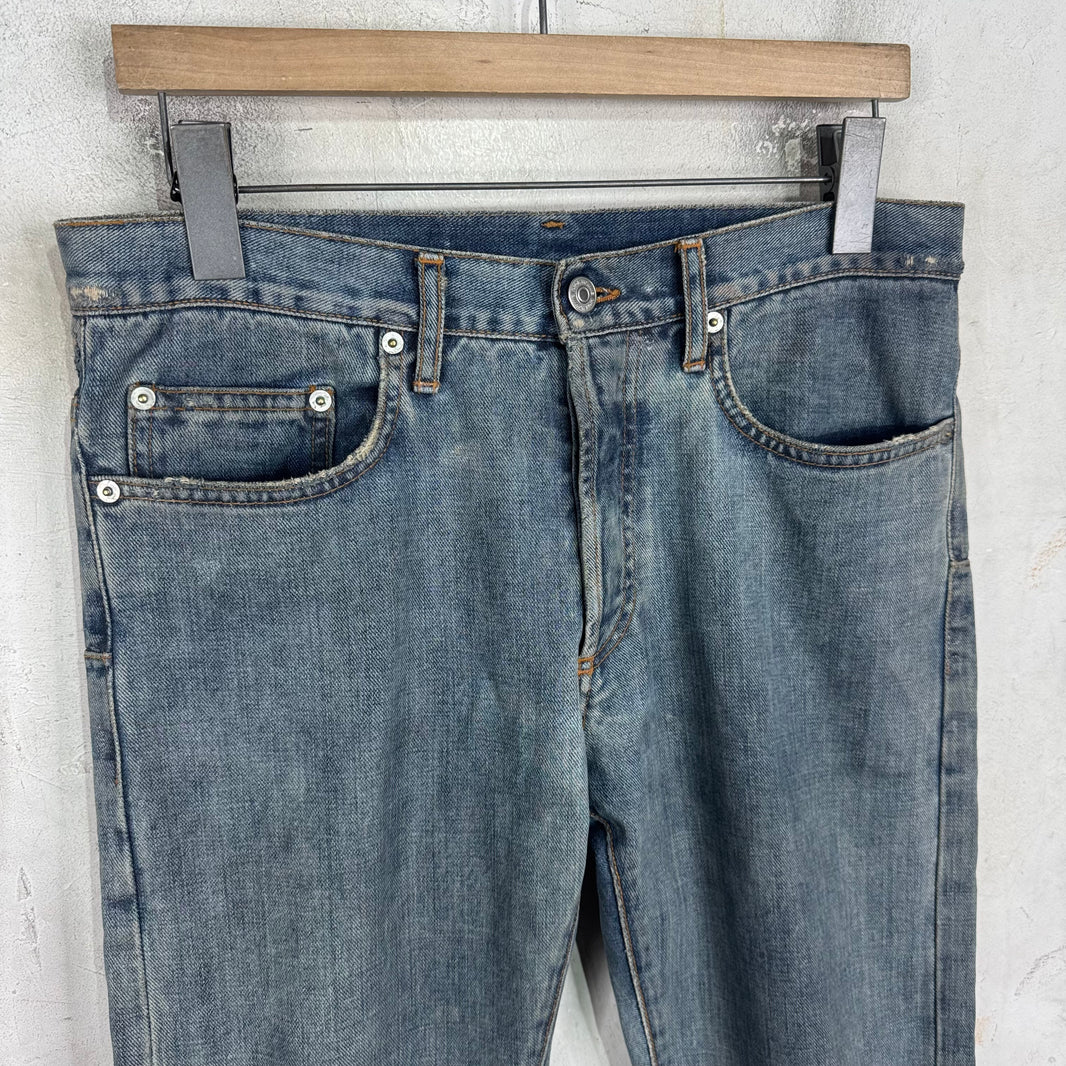 Dior SS08 Silver Waxed Jeans