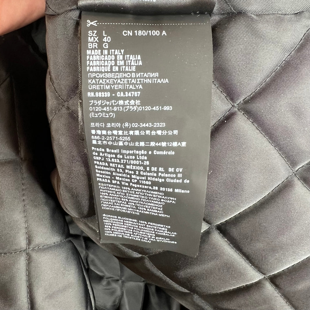 Prada Padded Snap Button Badge Jacket