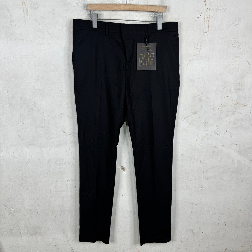 Louis Vuitton Staple Black Wool Trouser