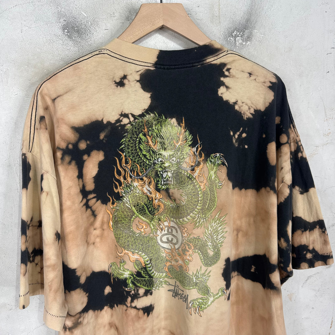 Stussy 90's Dragon Bleached T-Shirt