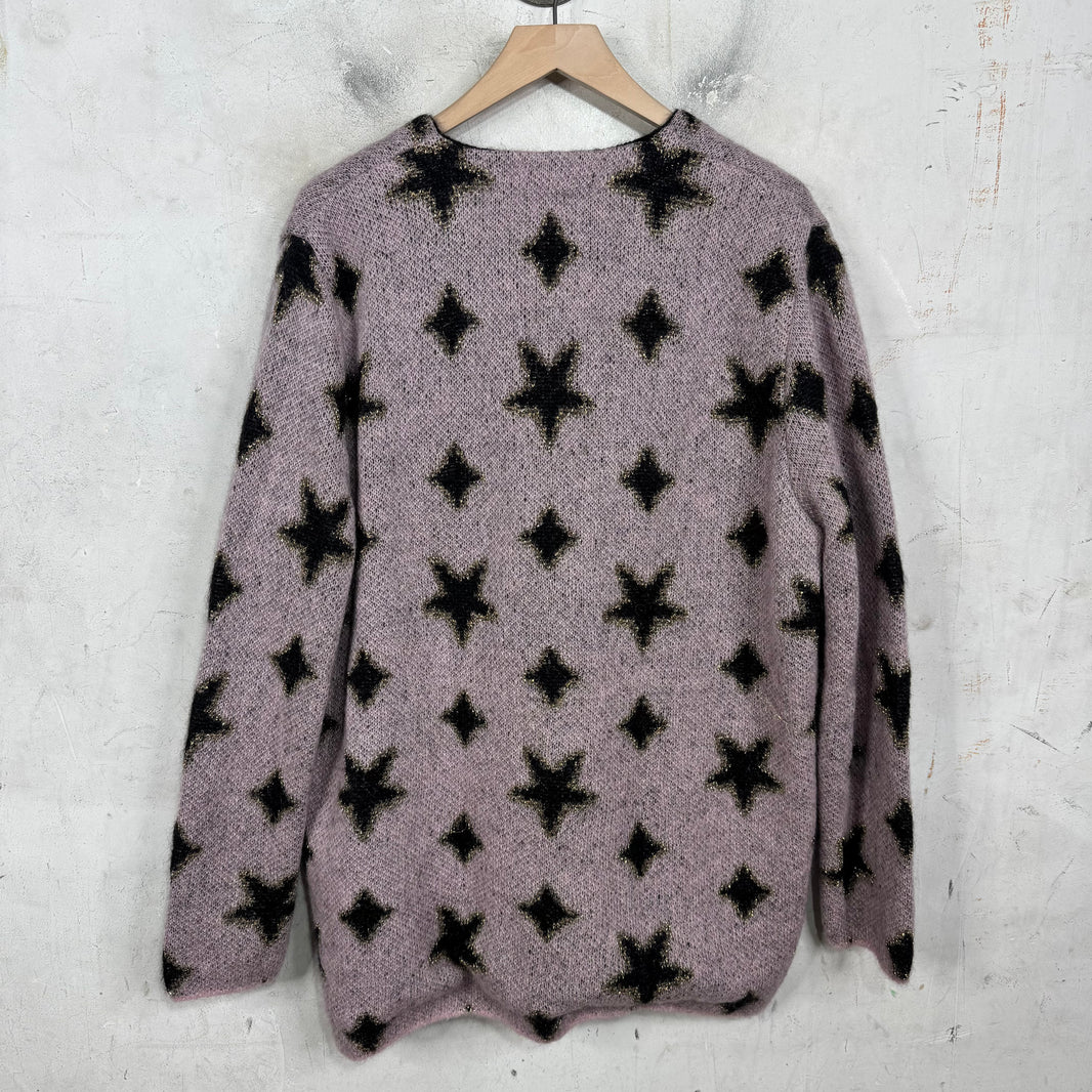 Saint Laurent Star Glitter Cardigan