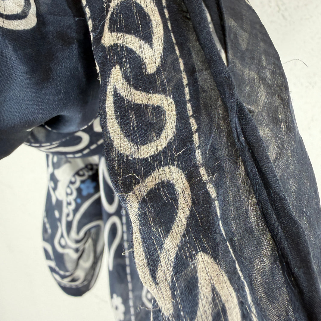Acne Studios Diamond Shaped Navy Bandana