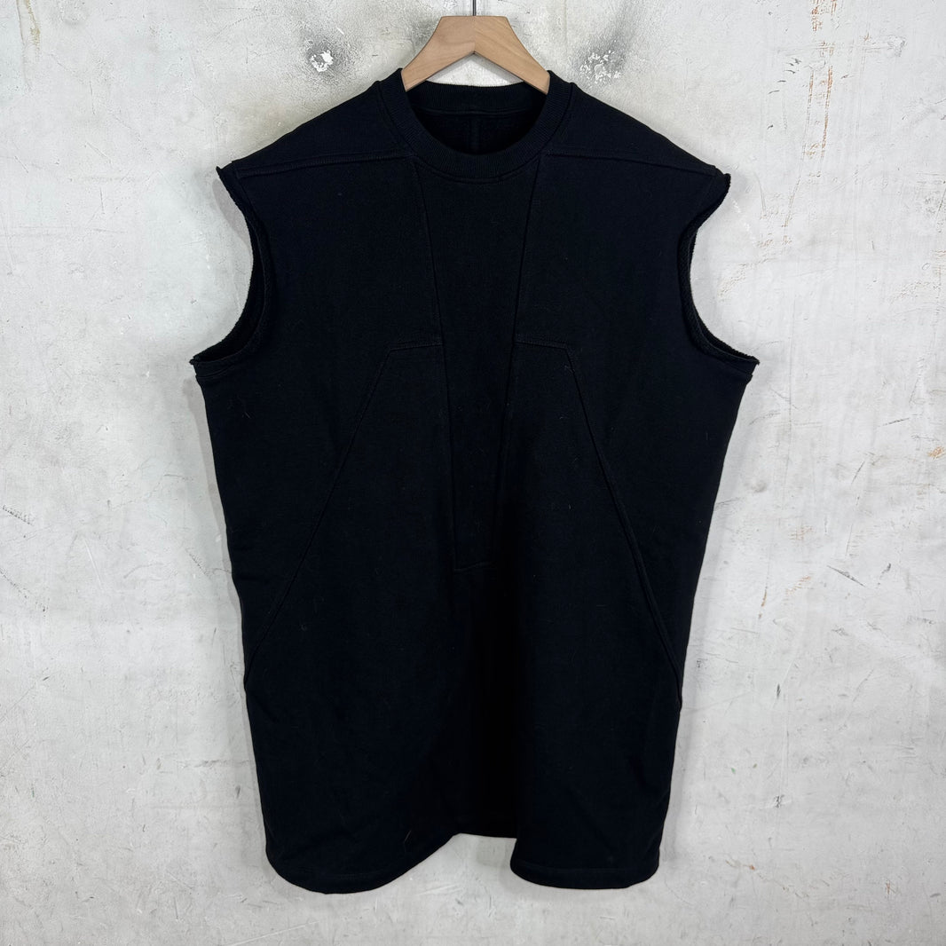 Rick Owens Paneled Sweatshirt Vest