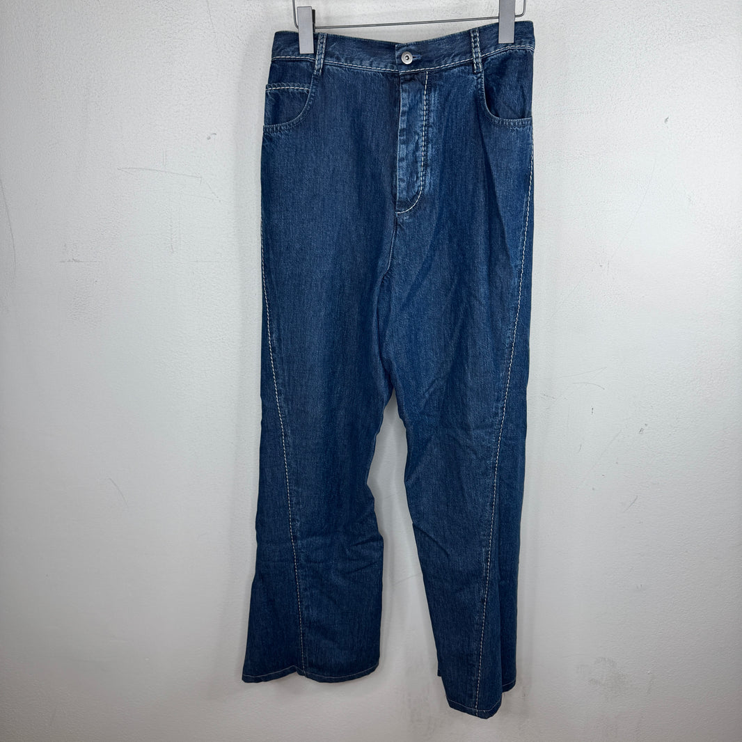 Bottega Veneta Salon 1 Contrast Stitch Pants