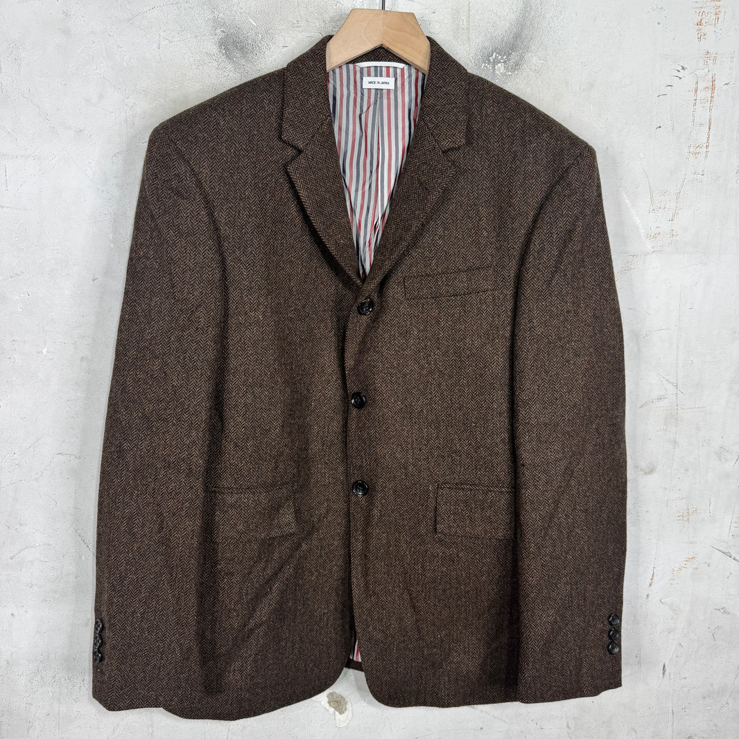 Thom Browne Dark Brown Wool Blazer