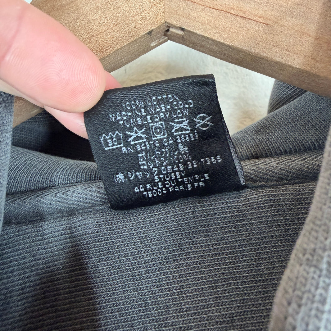 Stussy 8 Ball Washed Gray Hoodie