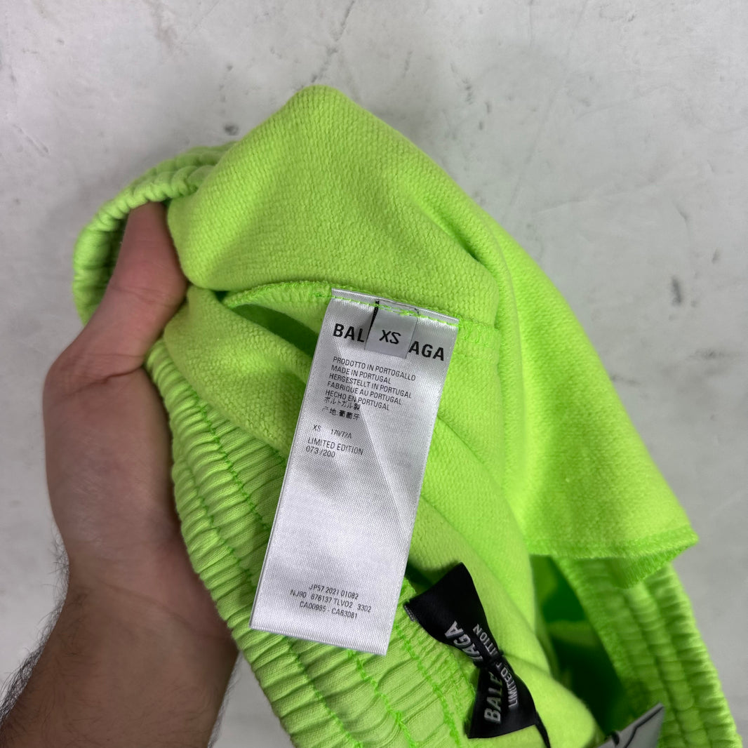 Balenciaga Neon Arabic Sweatshorts