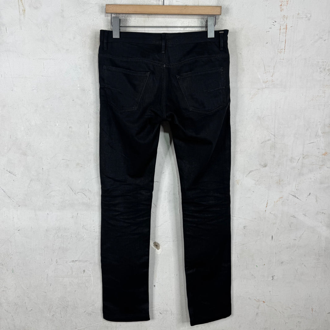 Dior Waxed Black Jeans