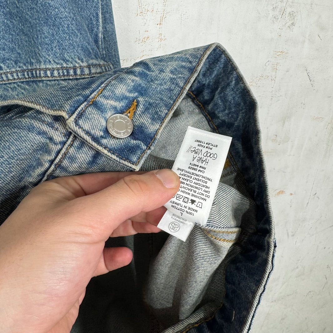 Stussy Indigo LA Wash Denim Trucker Jacket