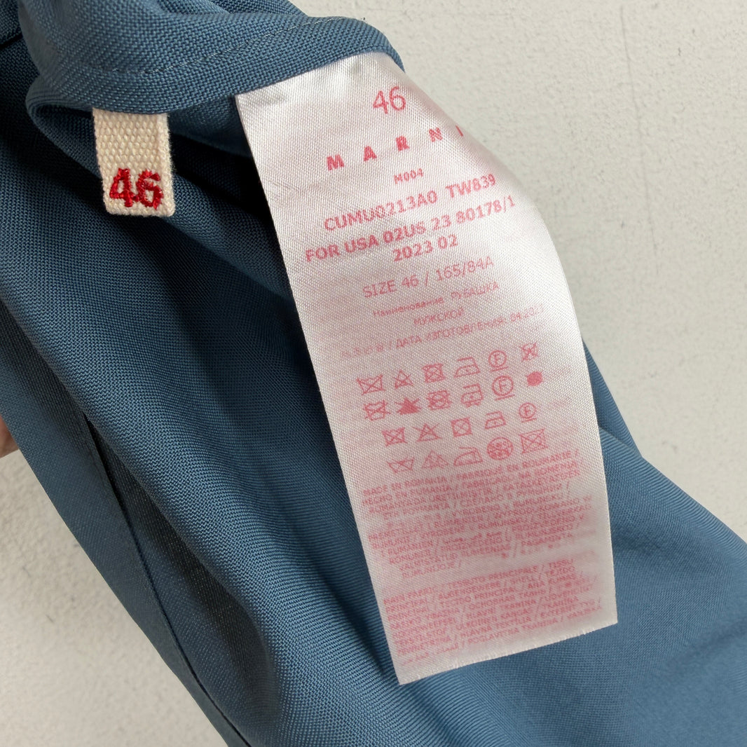 Marni Blue Button Up Shirt
