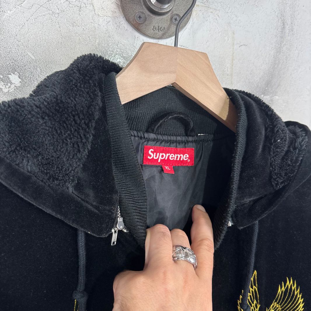 Supreme Eagle Velvet Bomber