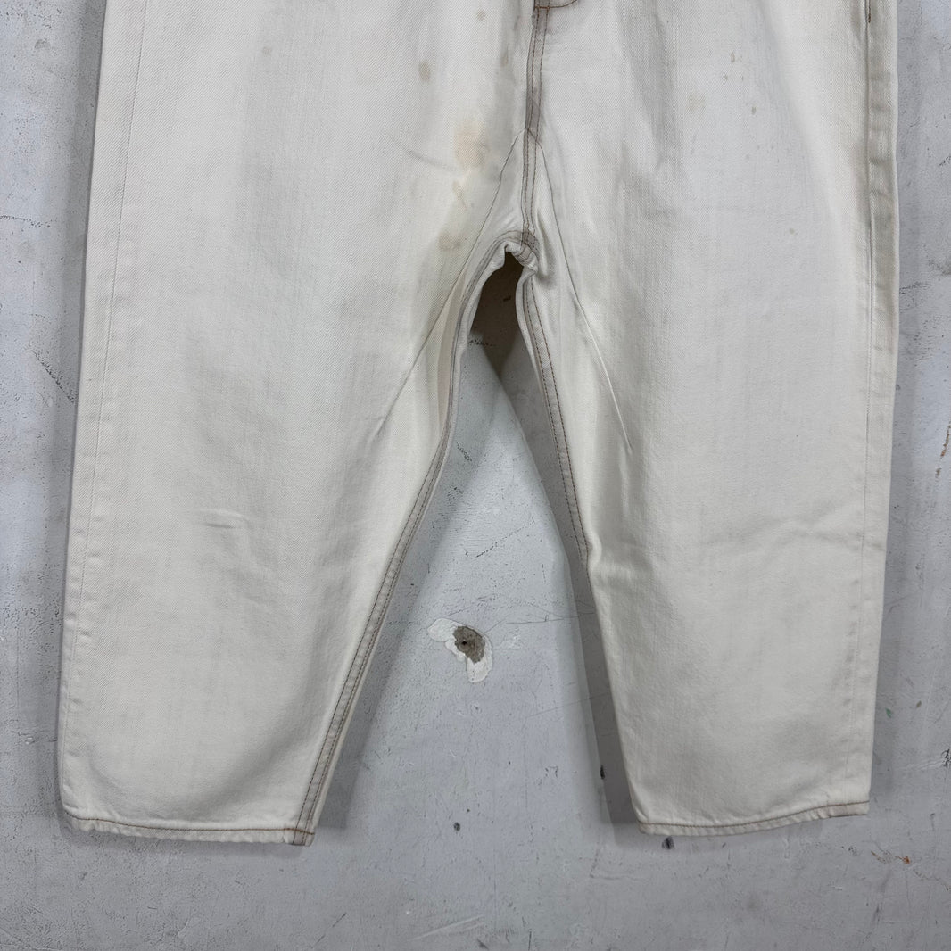 DRKSHDW White Collapse Cut Jeans