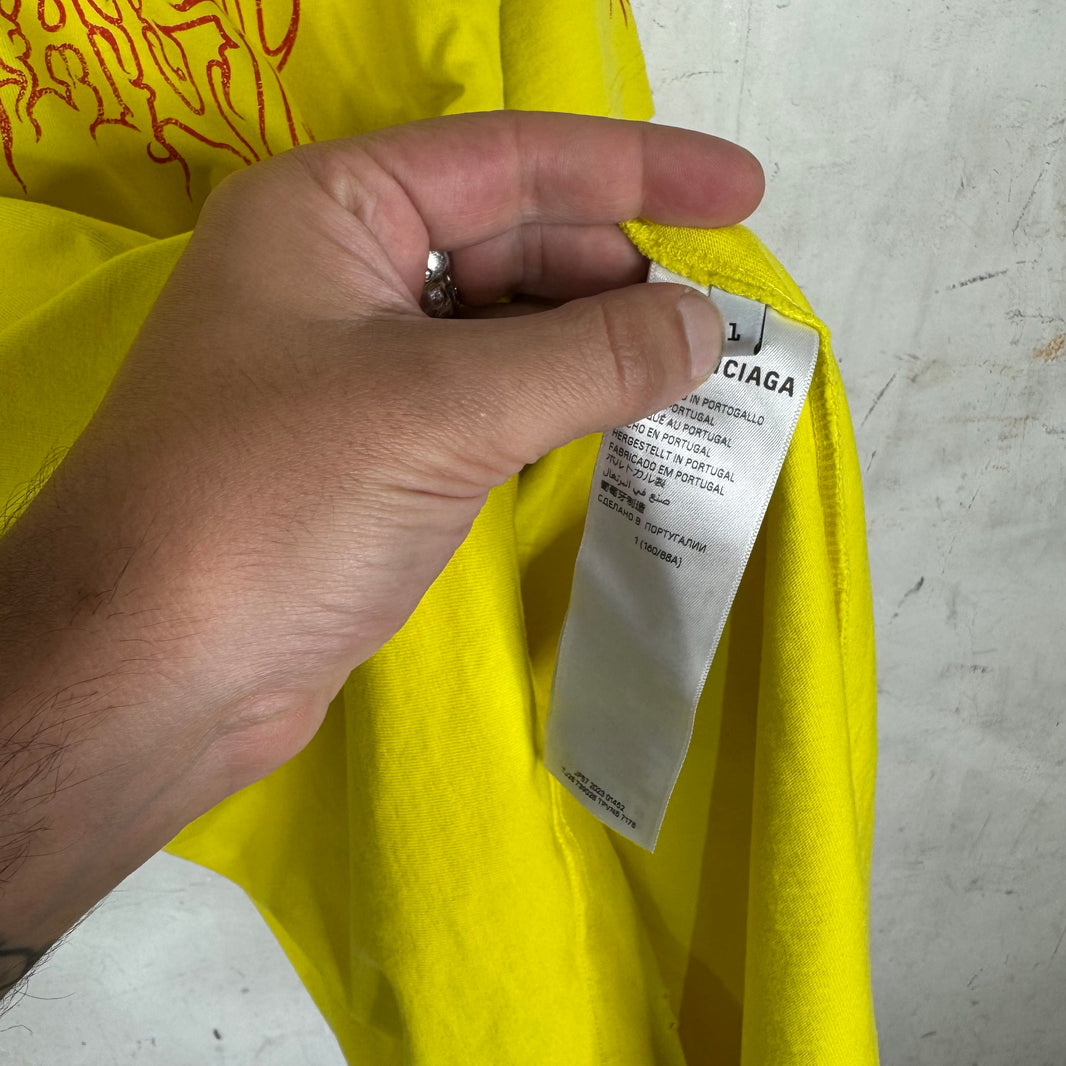 Balenciaga Yellow Darkwave T-Shirt