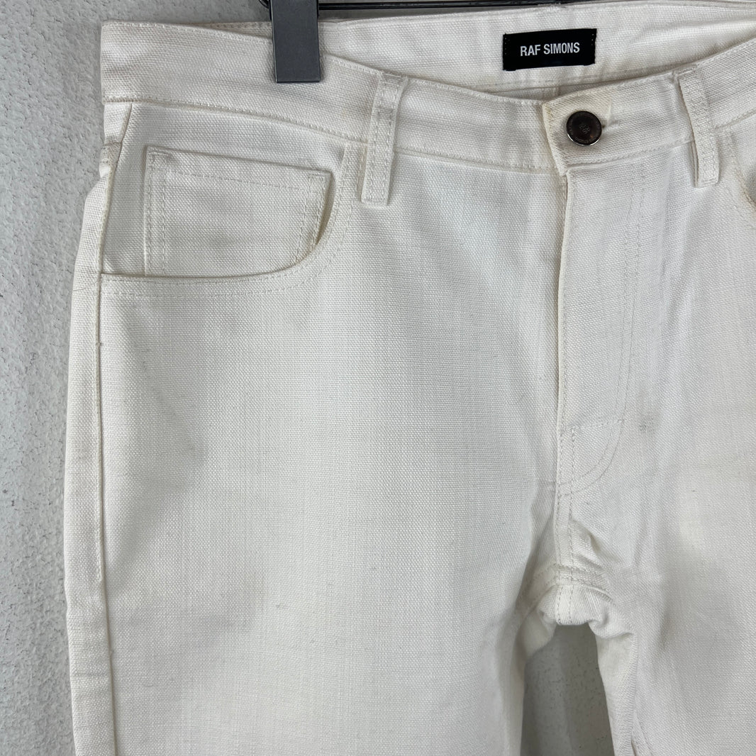 Raf Simons White Transformer Pants