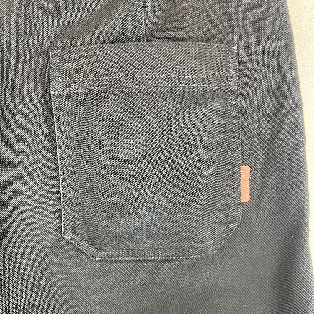 Acne Studios Black Straight Leg Trousers