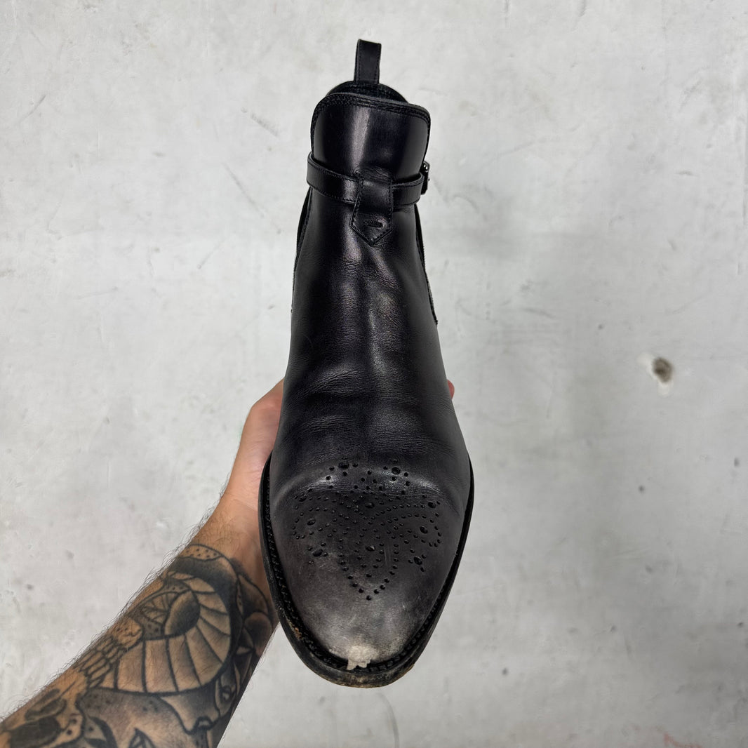 Louis Vuitton Perforated Toe Jodhpur Boots