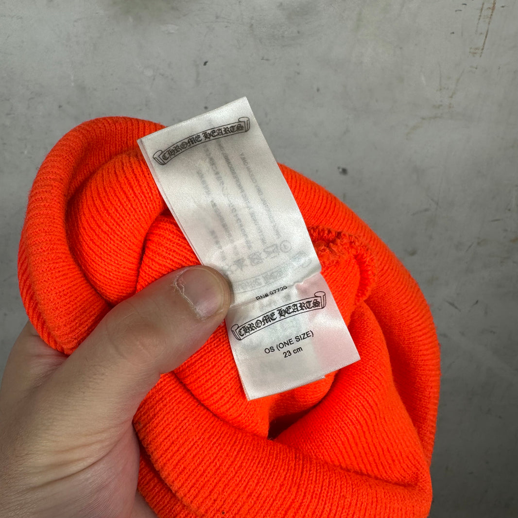 Chrome Hearts Orange Logo Beanie