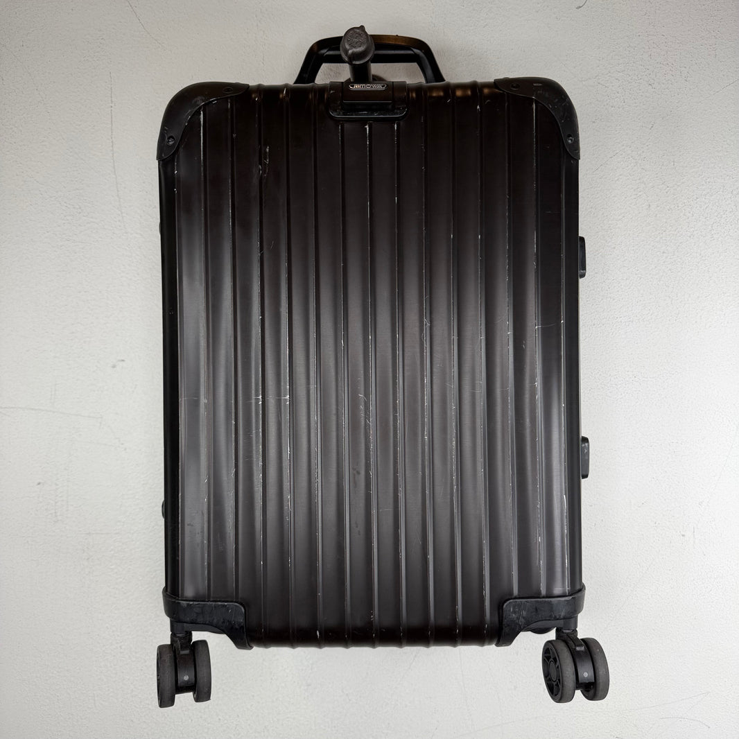 Rimowa 2014 Cabin S Carry On Black Aluminum Suitcase