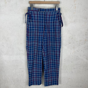 Bode Blue Embroidered Trousers