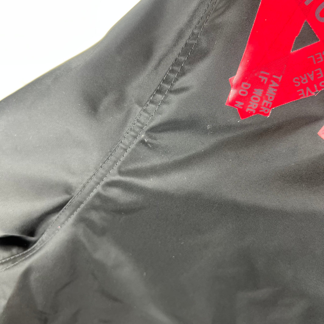 Balenciaga Sample Black Nylon Red Tape Coaches Jacket