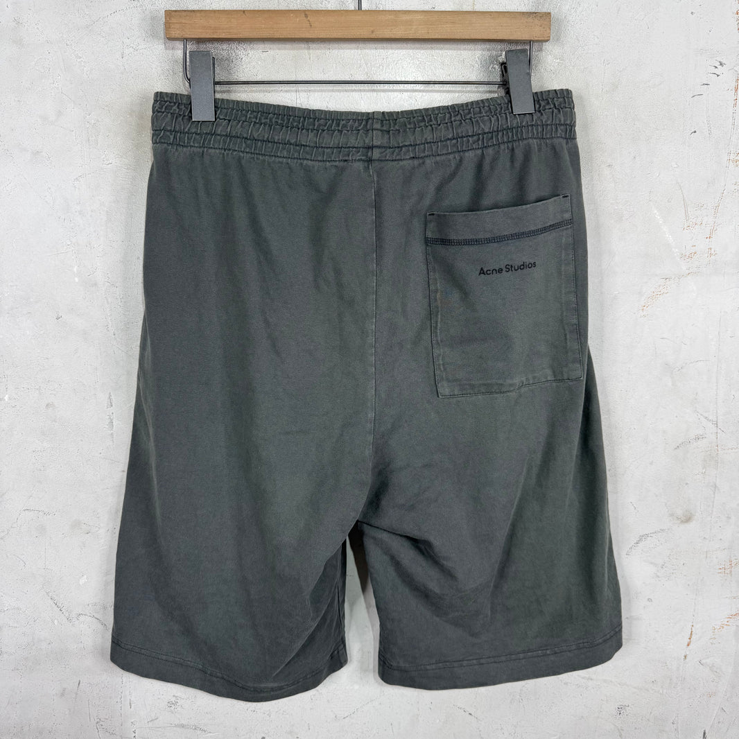 Acne Studios Grey Faded Logo Sweatshorts