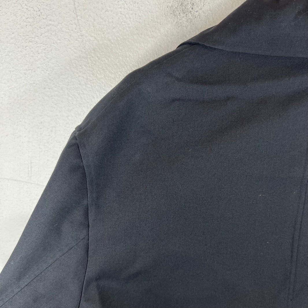 Jil Sander Black Floral Knit Trench Coat
