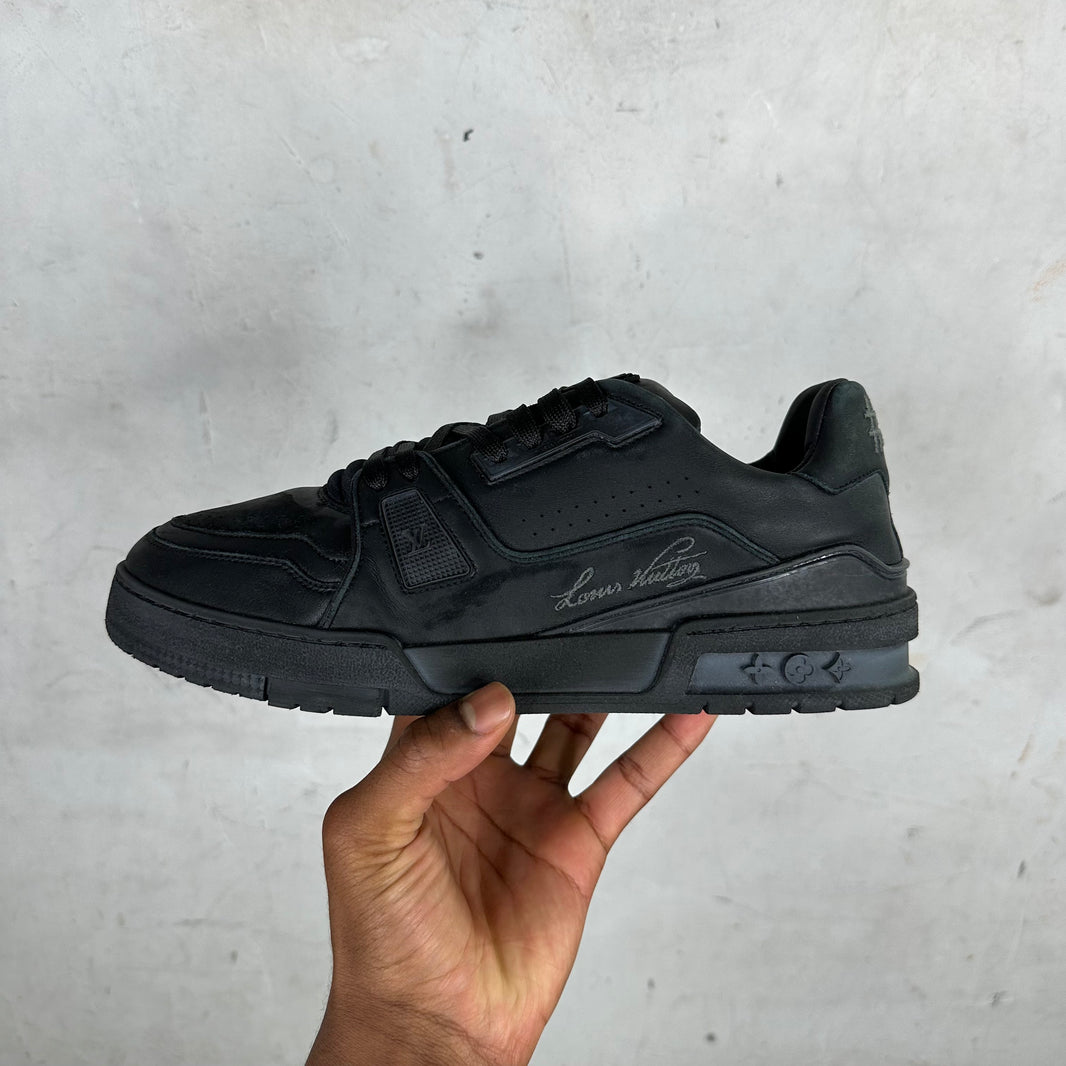 Louis Vuitton Leather Distressed Trainer