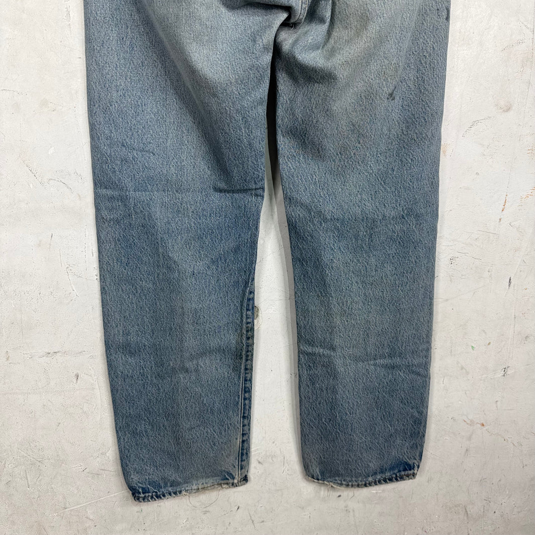 Vintage Levi's 501 Light Wash Muddy Jeans