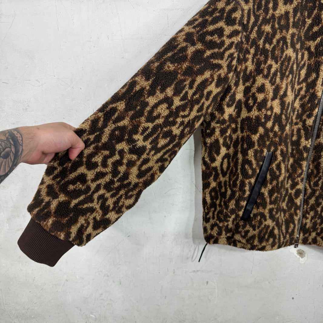 Amiri Leopard Fleece Jacket