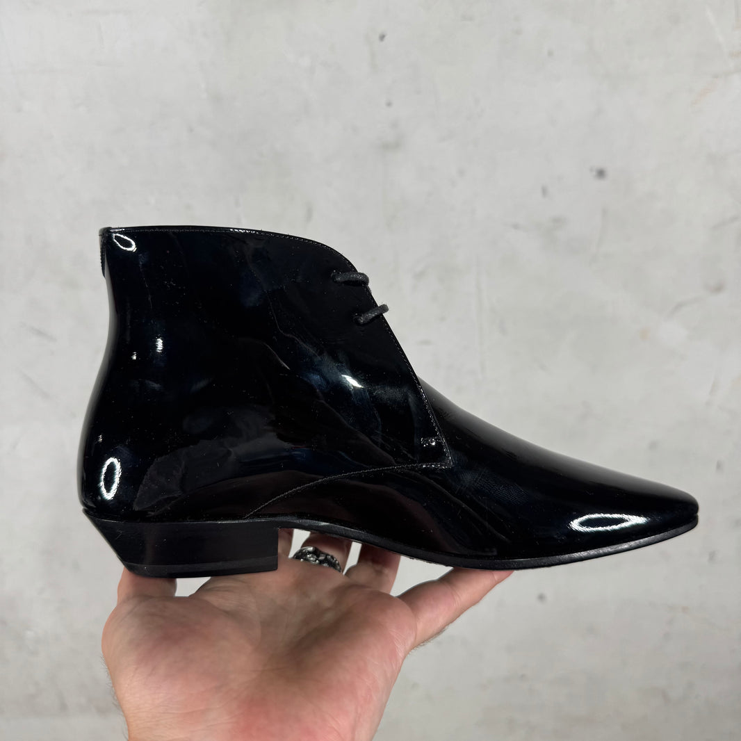 Saint Laurent Patent Ankle Boots