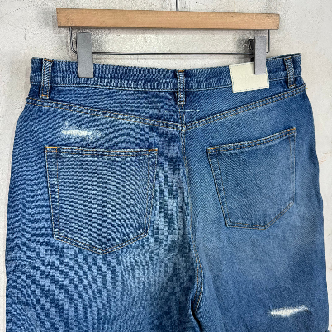 Margiela MM6 Distressed Denim Shorts