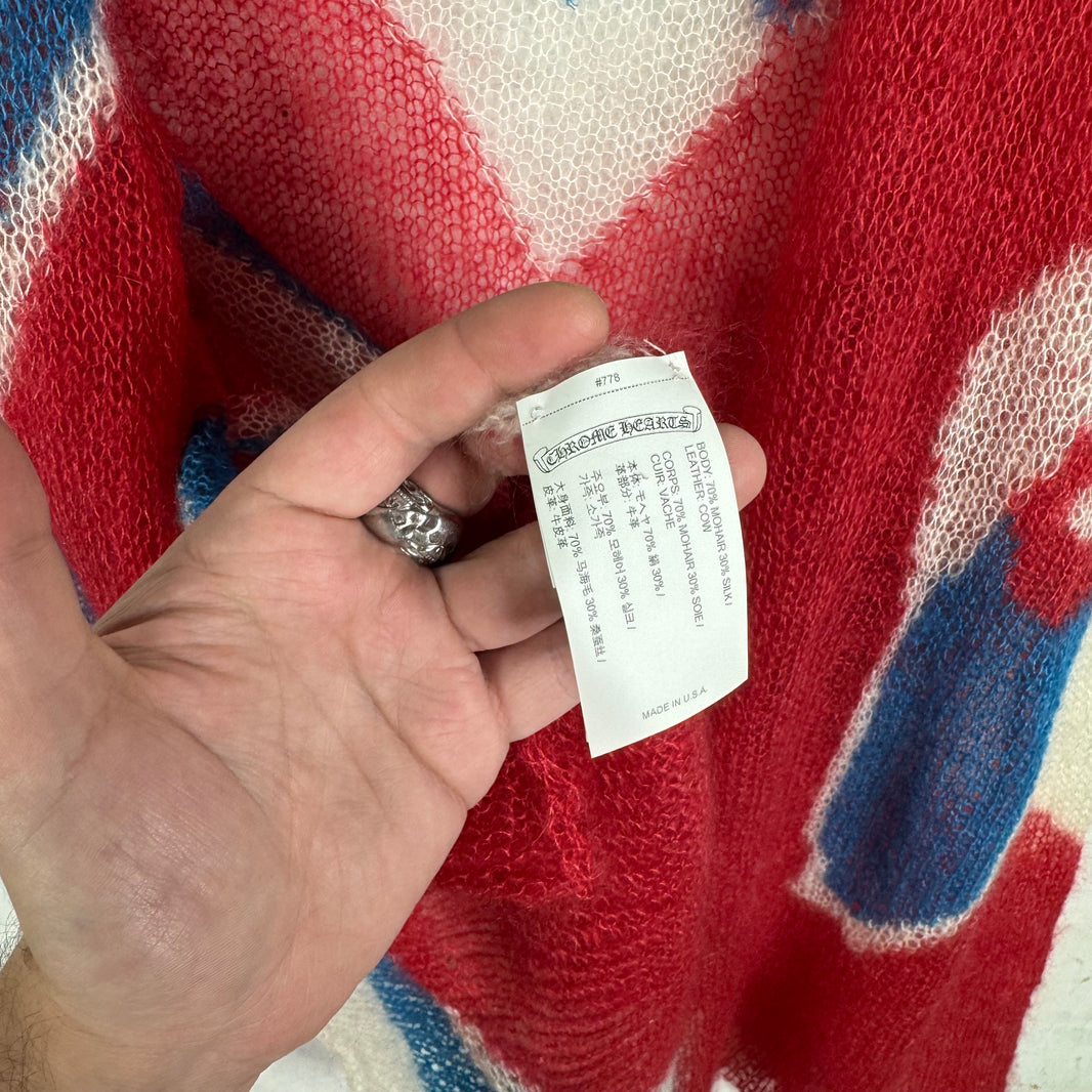 Chrome Hearts Star Patch Split Mohair Sweater