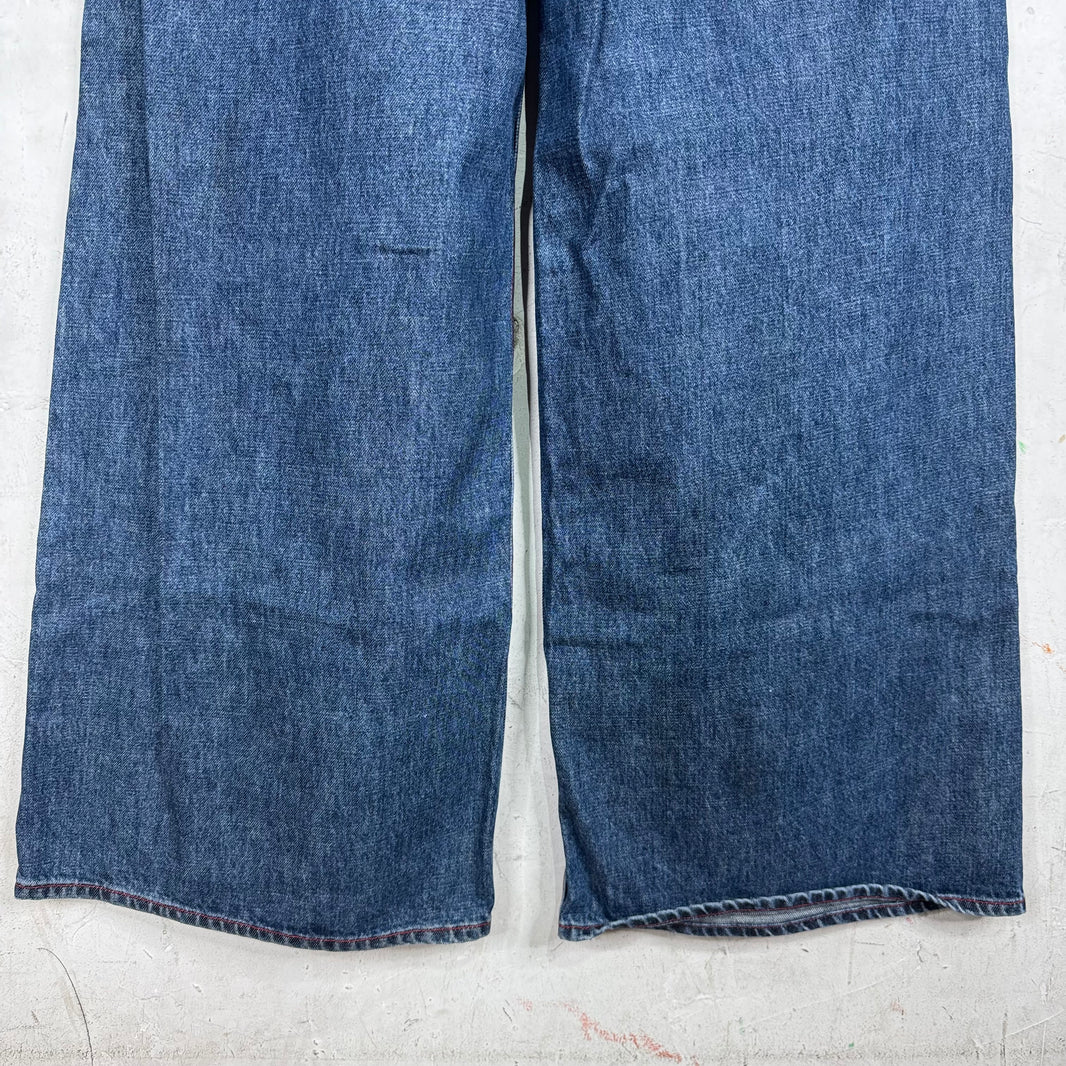 ERL Baggy Contrast Stitch Jeans