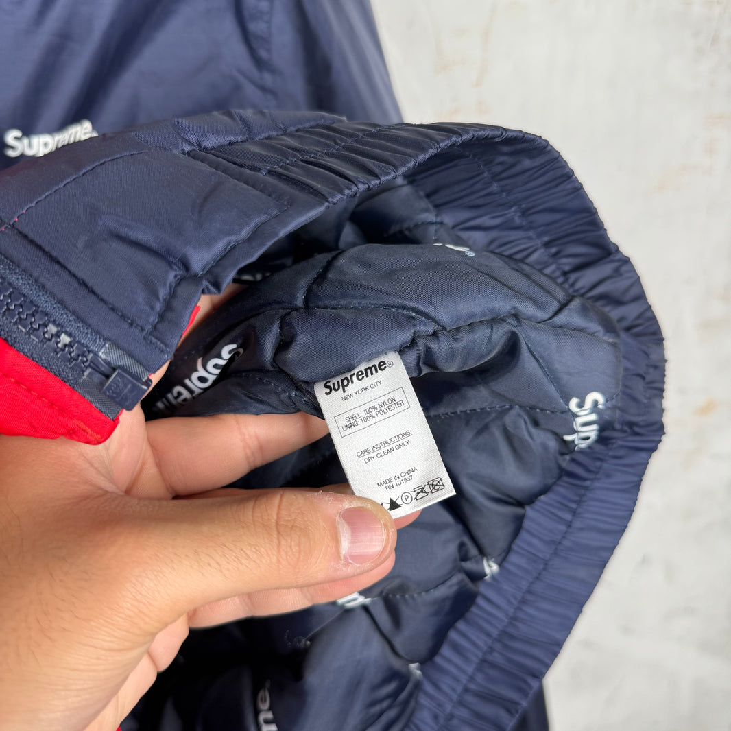 Supreme Split Logo Stadium Puffer Jacket