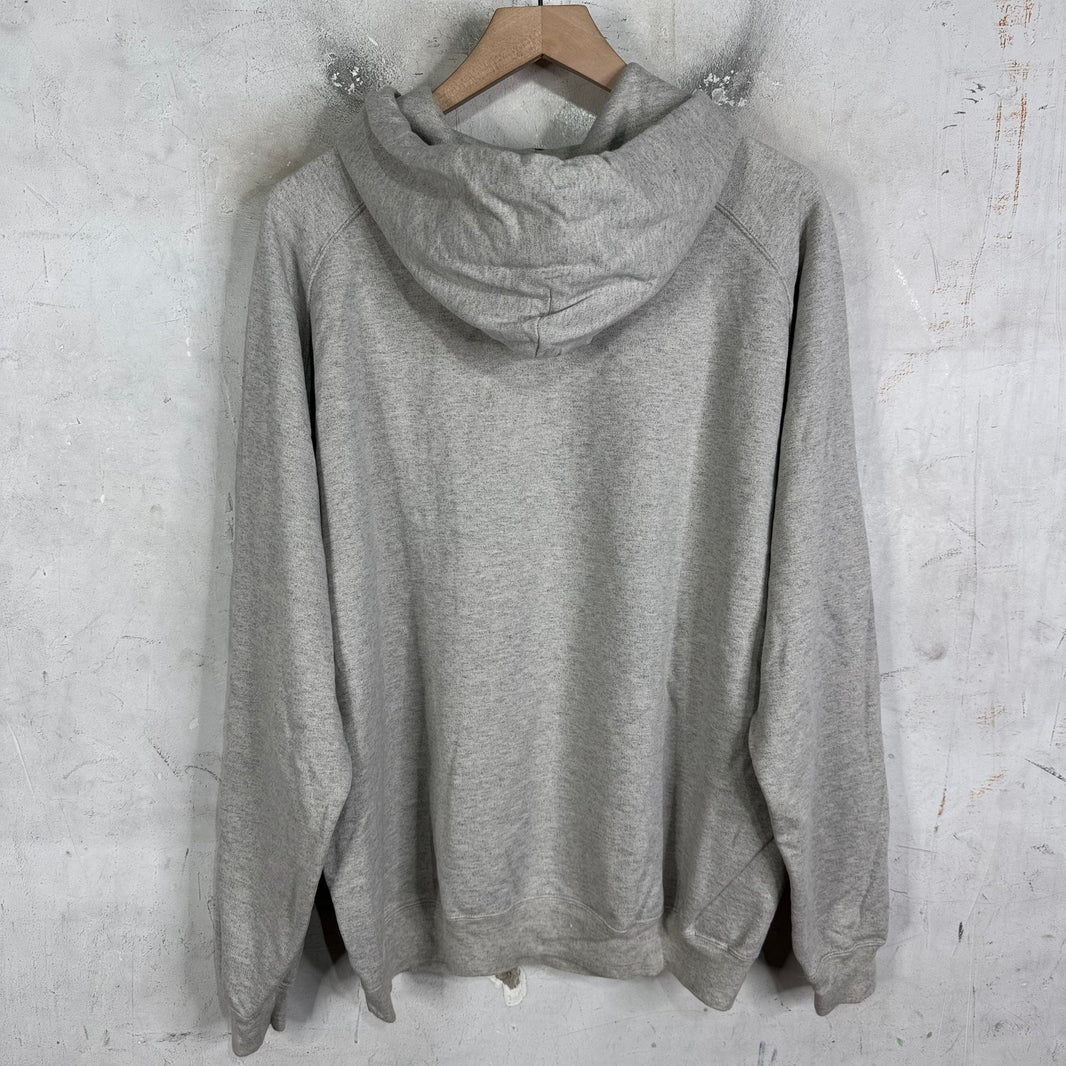 Auralee Grey Raglan Cut Hoodie